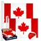 G128 2-Pack: Canada Canadian Flag 2x3 FT Double Sided Embroidered 210D Heavy Duty Polyester - Indoor/Outdoor, Vibrant Colors, Brass Grommets, 3-ply